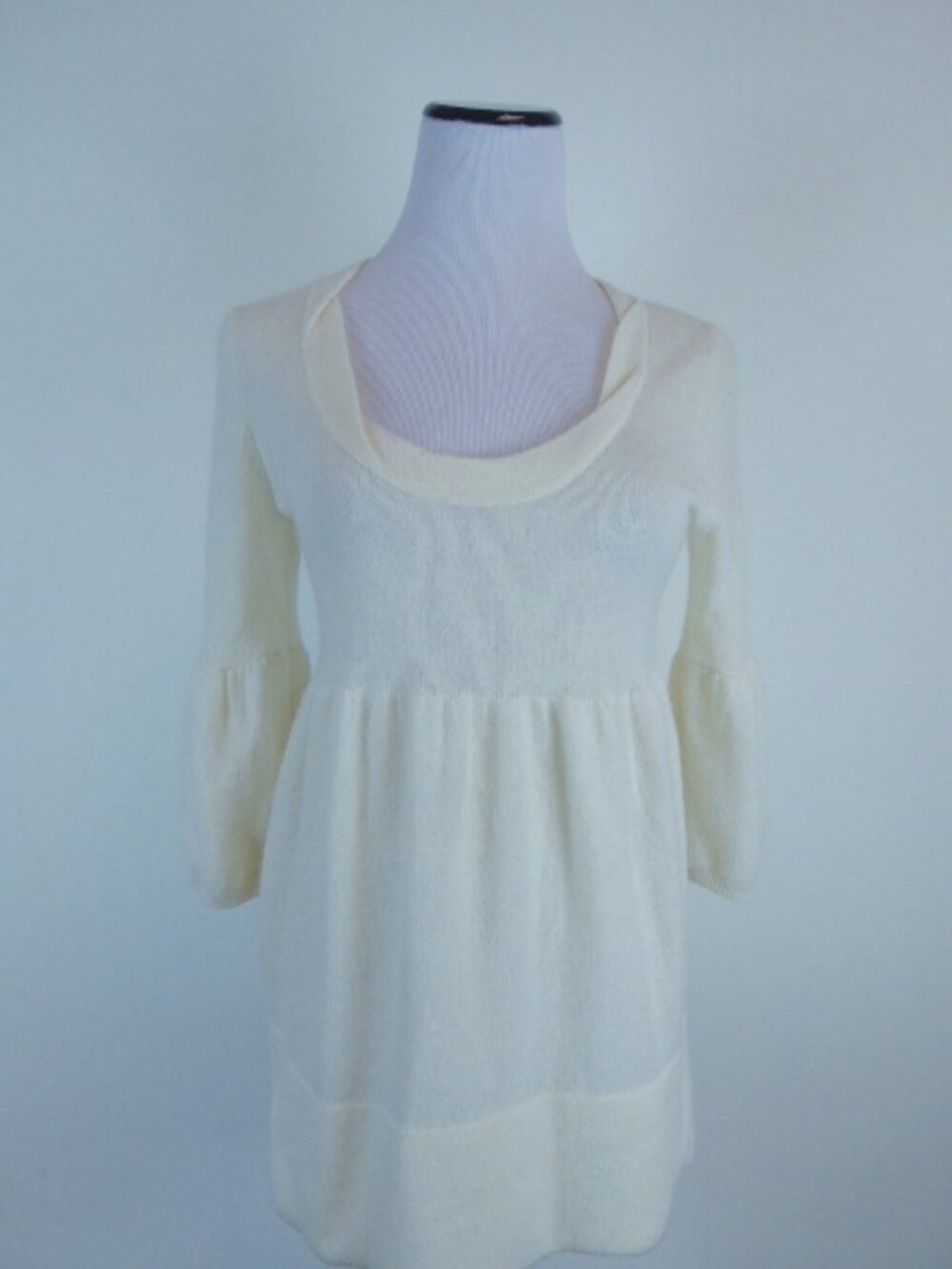 VINCE CASHMERE TUNIC TOP SWEATER MINI DRESS S baby doll